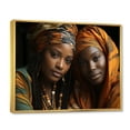 thumbnail image 2 of Designart "Sisters Cultures in Africa II" African American Floater Framed Wall Art Living Room, 2 of 7