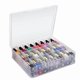 thumbnail image 5 of Organizador universal de esmaltes de uñas y cosméticos, 48 frascos, transparente, de doble cara, estuche de almacenamiento portátil con divisor de espacio ajustable., 5 of 5