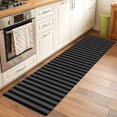 Picture Idea: Area Rug 2X6Ft Modern Black Stripe On Gray Area Rugs