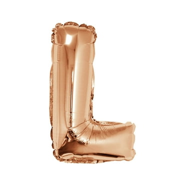 Efavormart 16" Metallic Blush/Rose Gold Mylar Foil Letter Balloons - U ...