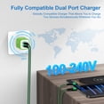 thumbnail image 4 of Type C Charger Fast Charging, Dual Port Charger Block with 2pcs USB C Cable 10FT, USB C Block Wall Charger Adapter Plug Charger Station w/ Type C Charging Cable Compatible for iPhone, Android, Green, 4 of 7