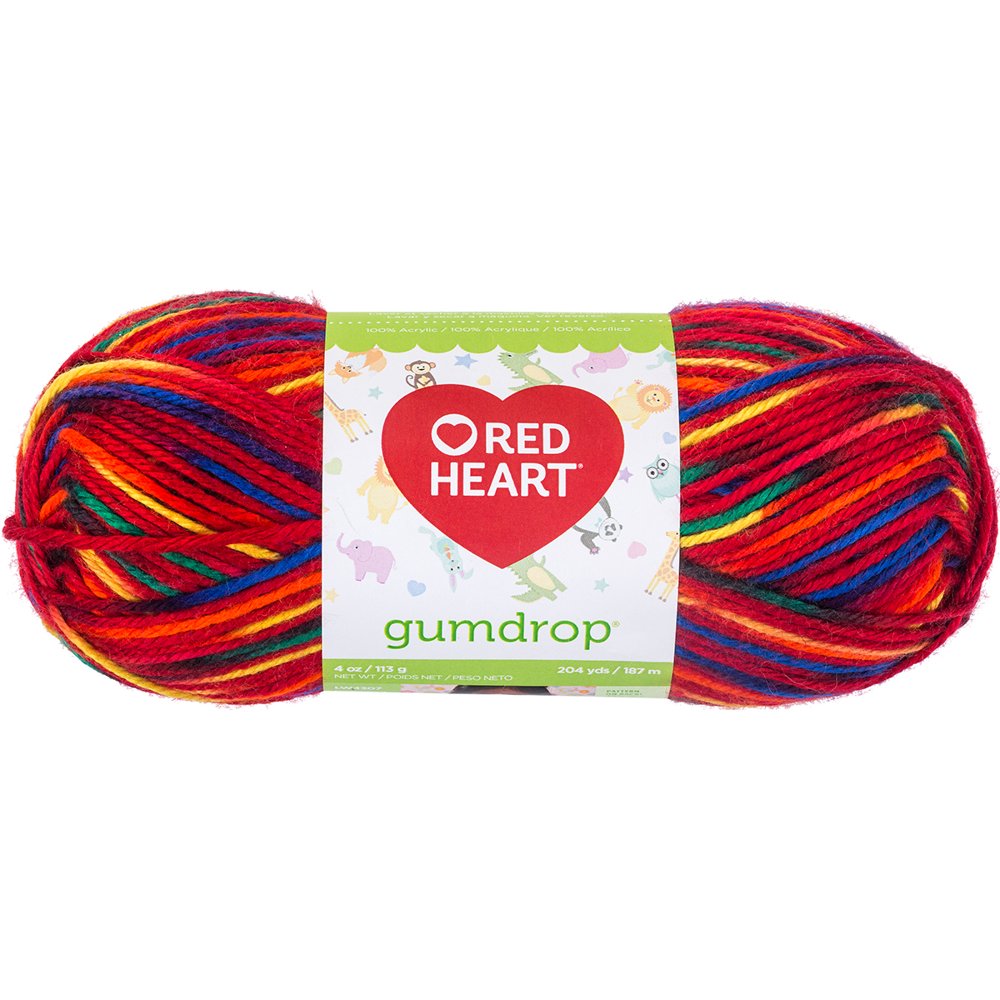 Red Heart 204 Yd Gumdrop YarnPopsicle