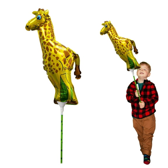 Ballooniacs Giraffe Air-Filled Balloon from Deluxebase. Colorful Safari Party Decoration