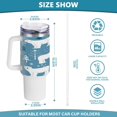 thumbnail image 3 of GZHJMY Funny Polar Bear Stainless Steel Vacuum Insulated Mug, Insulated Straw Mug with Handle, Reusable Insulated Travel Mug, 3 of 7