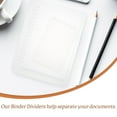 thumbnail image 4 of HEALEEP Transparent Plastic Notebook Dividers, 5-Pack Folder Dividers for Organizing, 11.6 x 8.7 Inches, 4 of 6