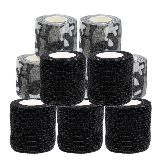 EeaseMX 10 rollos de cinta adhesiva para exteriores, tela no tejida, vendajes para tatuajes, agarre, estilo aleatorio