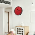 thumbnail image 5 of Iauyy Vintage Battery Sunrise Clock Wall Clock 12 inch Fashion Bedroom/Biathroom Lighted Wall Clock for Kitchen Clocks ，Red Felt Background, 5 of 7
