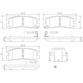 thumbnail image 2 of Balatas CERAMICAS BREMBO SEBRING 1995 CHRYSLER 2.0L L4 Traseras, 2 of 5