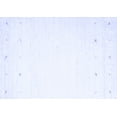 thumbnail image 1 of Ahgly Company Indoor Rectangle Solid Blue Modern Area Rugs, 2' x 5', 1 of 4