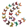 thumbnail image 2 of 100 Pieces DIY Mix Color Painted Retro Butterfly Button For Coat Pants Cap Decoration, 2 of 6