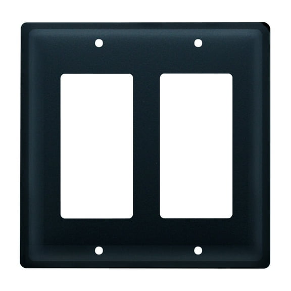 Village Wrought Iron Plain - Double GFI Cover