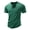 Green, variant on WIZUTIZ Henley Short Sleeve Shirt for Men Lightweight Casual 3 Button Tees Tops Cotton Classic Work Blend T-Shirts with Pocket