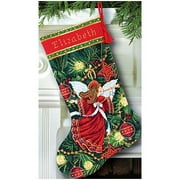 Christmas Angel Stocking Needlepoint Kit, 16"