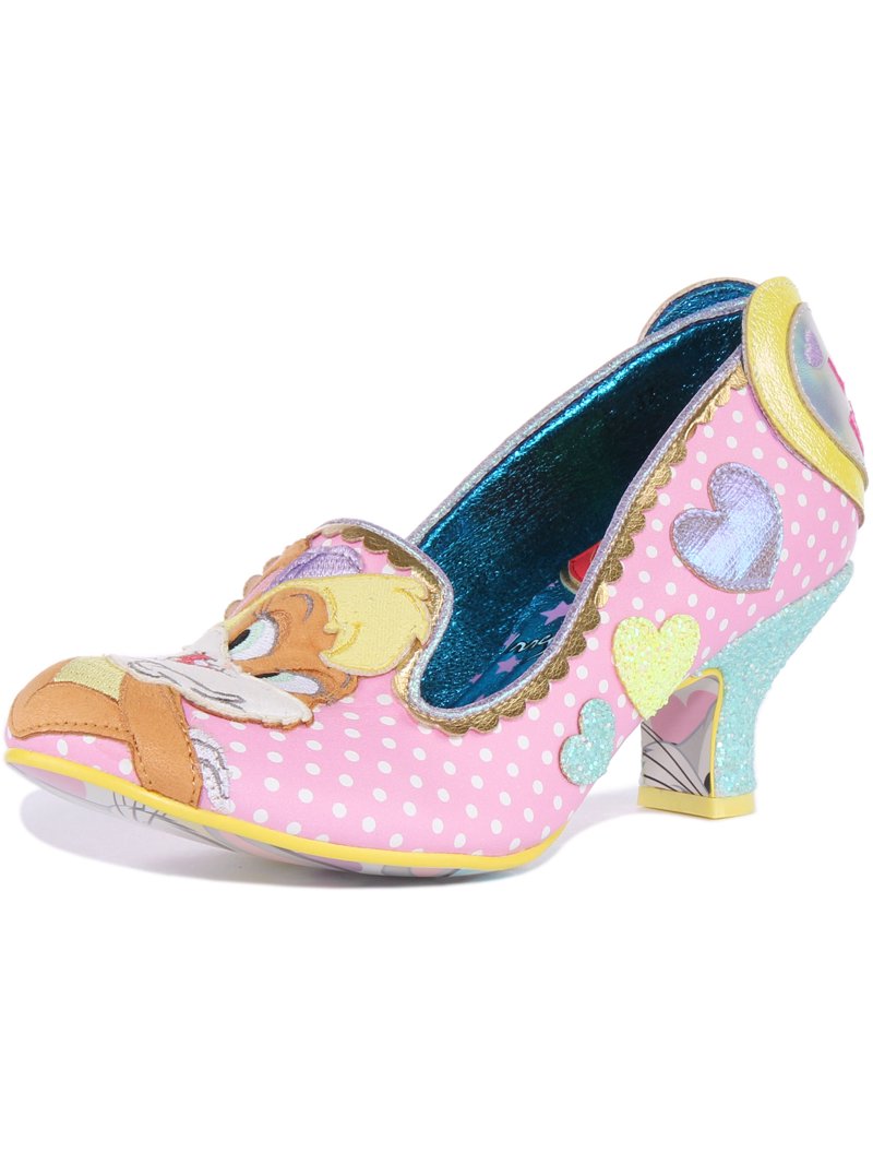 Enmarañarse ropa interior cascada Irregular Choice Bunny Love Women's Mid Heel Shoes In Pink Size 10 -  Walmart.com