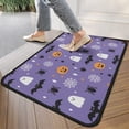 thumbnail image 4 of Halloween Pumpkin Ghost Door Mat Decorations Horror Pumpkin Ghost Welcome Mat Funny the Indoor Door Mat/Outdoor Crystal Velvet 30x17 Inches, 4 of 7