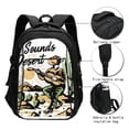 thumbnail image 3 of Xecao Cowboy Playing Guitar for Travel Laptop Backpack, USB-Charging-Enabled, Spacious Business Backpack for Men and Women,College School Computer Bag, 3 of 7