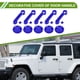 thumbnail image 2 of Cubierta de manija de puerta Unique Bargains para Jeep Wrangler JK JKU 2007-2018, cubierta de manija de portón trasero, decoración exterior, trim ABS, azul profundo, 2 of 6