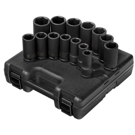 Sunex Tools 4638 3/4" Drive 14 Piece Deep Impact Socket Set