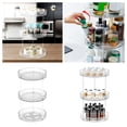 thumbnail image 2 of Hearth & Gear Kitchen Rotating Storage Rack Functional Storage Turntable Condiment Storage Rack Condiment Storage Fruit Tray Large Three over The Bag Drying Rack Kitchen Drying Rack for Drying Rack, 2 of 7