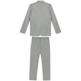 thumbnail image 2 of MSemis Men Suit 2 Pieces Formal Business Solid Tuxedos Blazer Trousers, 2 of 6