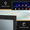 thumbnail image 6 of HOMCOM 33 Bottle Wine Cooler, Mini Beverage Fridge, Freestanding Wine Cellar with Digital Temperature Control, 6 Removable Shelves, Glass Door, Alarm Function and LED Lighting, Black, 6 of 9