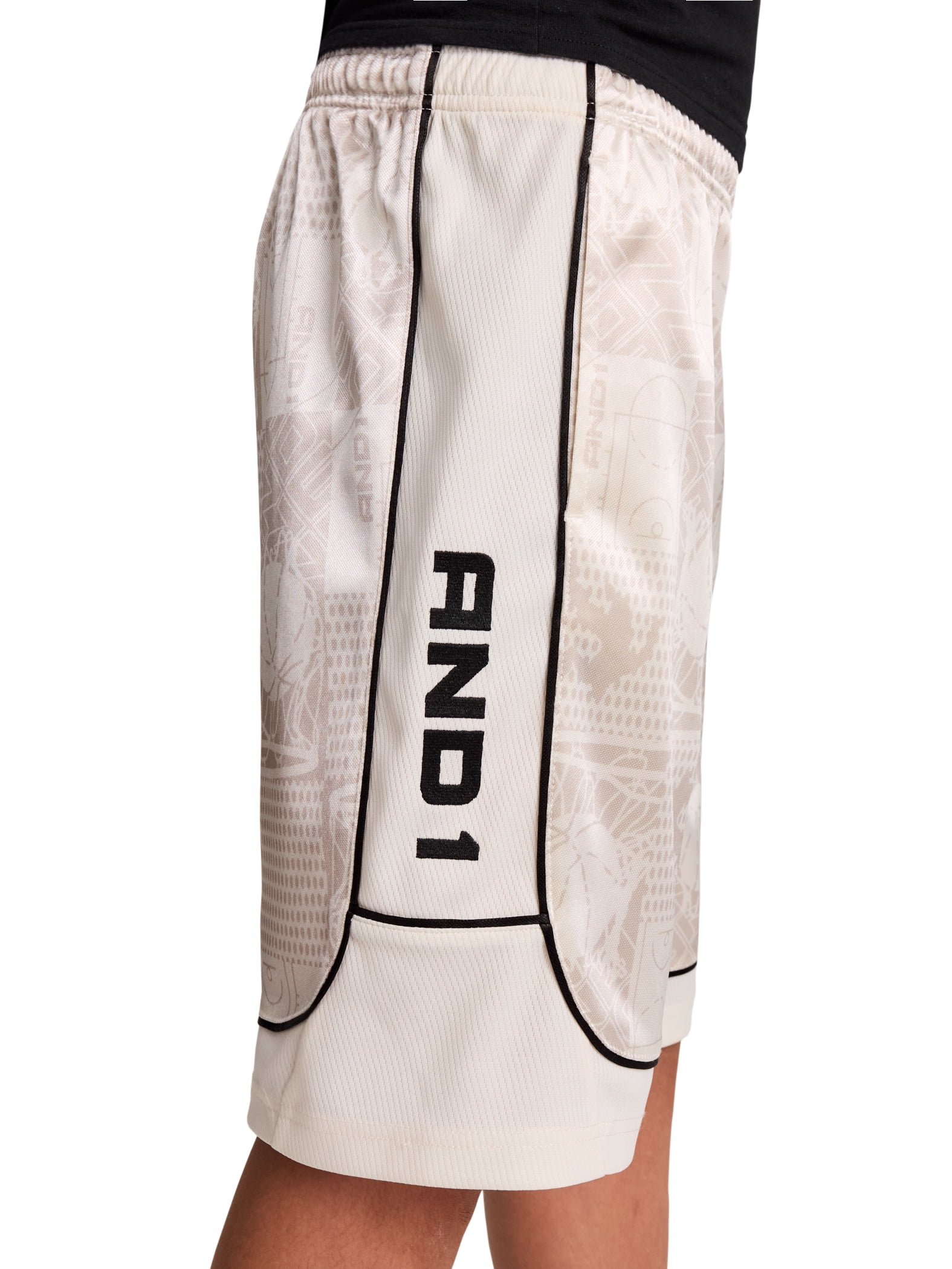 AND1 Boy's All Court Basketball Athletic Shorts, Sizes 4-18
