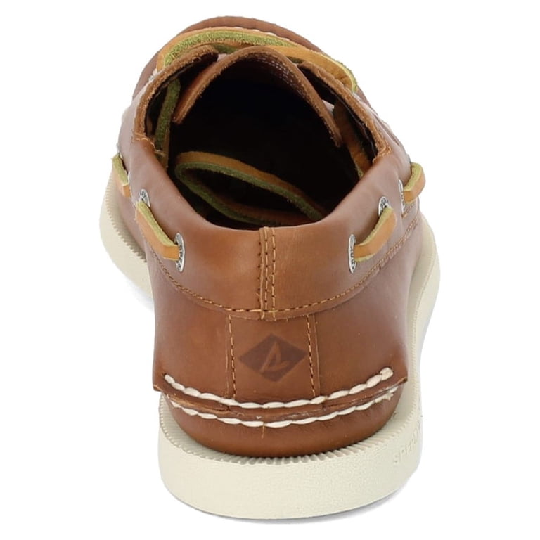 Sperry Men\'s Leeward 2 Eye Boat Shoes Classic Leather Slip On Brown Tan Size 14 Amazon.com | Sperry Men main image 2