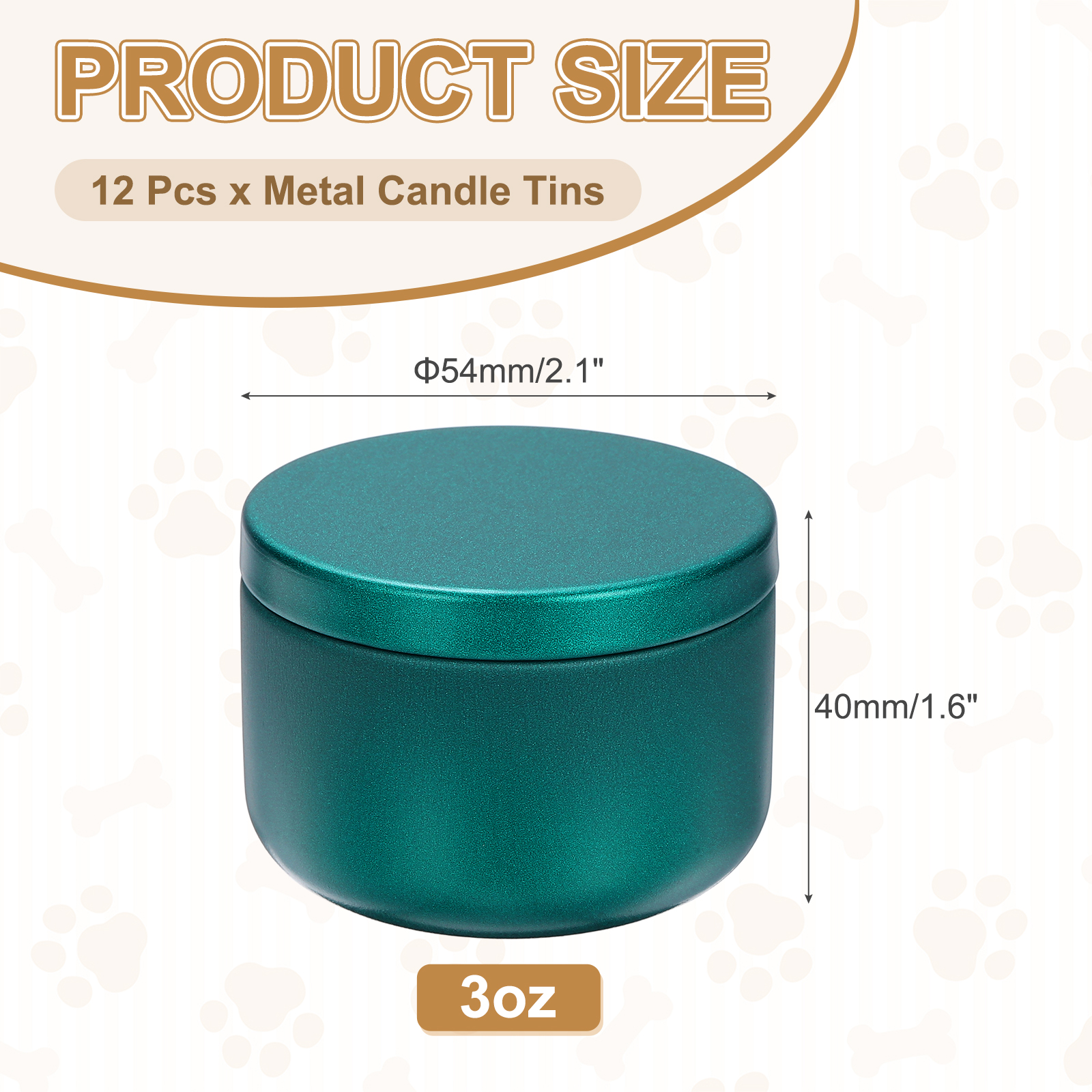 3oz Candle Tins, 12pcs Metal Candle Tins Jars with Lids Round Empty Tin Can Containers Bulk for Storage Tea and Making DIY Arts Crafts Christmas Gifts, Bright Green