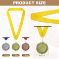 thumbnail image 2 of Uxcell Award Medals, Place Winner Medals with Yellow Neck Ribbon Prize Medal for Competitions Multicolor, 2 of 7