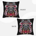 thumbnail image 4 of LNWH Samurai Girl Warrior Throw Pillow Covers, Square Soft Linen Decorative Pillow Cases, 16"x16", 4 of 8