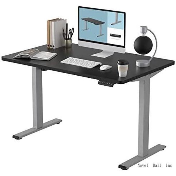 EN1 Electric White Stand Up Desk 48 X 24 Inches WholePiece Desktop