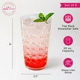 thumbnail image 3 of Kate Aspen Clear Plastic Drinking Glasses Set of 8, 19 oz, Hobnail Bubble Acrylic Glasses Drinkware, Plastic Tumblers Cups Dishwasher Safe, BPA-Free Acrylic Cups Reusable for Cocktails and Kitchens, 3 of 9
