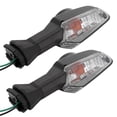 thumbnail image 4 of Motorcycle LED Turn Signal Indicator Lights Fit for KAWASAKI Kawasaki Z250 Z750R (Smoked Black), 4 of 5
