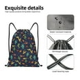 thumbnail image 4 of Fotbe Shells and Seaweed Bolsa Mochila con Cordón Estampada, Bolsa de Gimnasio Deportiva, Bolsa Cinch, Bolsa con Cordón para Hombres y Mujeres-Small, 4 of 6