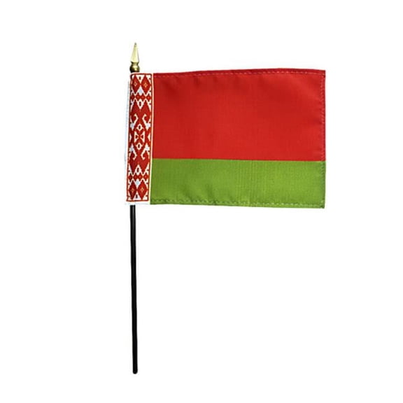 Annin Flagmakers 209990 4 x 6 in. Eb Belarus Mounted, Pack Of 12