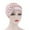 Pink, variant on Caywon Women's India Hat Patchwork Braid Muslim Ruffletrendy Solid Color Ruffle All Packaged Spring Summer Wrap Cap(Wine,Free Size)