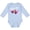 AE-Light Blue, variant on Born to Race- Pink Race Car Boys or Girls Long Sleeve Baby Bodysuit