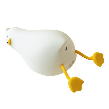 

GoldHub Night Light Cartoon Style High Brightness Decorative Energy Saving Super Bright Duck Shape LED Bulb Cute Lovely Anime Lying Duck Night Light for Home