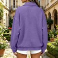 thumbnail image 5 of Women's Waffle Knit Zip-Up Jackets Fall Lapel Collar Long Sleeve Fashion Going Out Casual Loose Coats S-XXL, 5 of 6