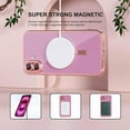 thumbnail image 2 of Dteck Magnetic Case with Tempered Screen Protector for iPhone 16,Shockproof TPU Transparent Case Compatible with MagSafe Full Camera Lens Protector Plating Back Cover,Pink, 2 of 5