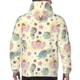 thumbnail image 7 of Fotbe Men's Hoodie with Turtle Crab Sea Horse Pattern - Kangaroo Pocket Pullover Hooded Sweatshirt, Perfect for Daily Wear, Travel, and Home-Large, 7 of 7