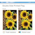 thumbnail image 3 of Sunflower Garden Flag, Sunflower Welcome Garden Flag, Sunflower Black Garden Flag Spring Summer Vertical Double Sided Burlap Party Holiday Yard Home Farmhouse Outside Decor 12.5 x 18 In, 3 of 6