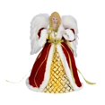 thumbnail image 2 of Angel Tree Topper Figurine Christmas Tree Ornament Cloth Material LED Light Holiday Home Decor for Family, 2 of 9