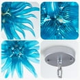 thumbnail image 6 of Longree Luxury Chandeliers Modern Hand Blown Glass Art Chandelier Ceiling Light Hanging Pendant Light Fixture Decoration for Bedroom Indoor Lighting living room Lobby Stairwell Hotel Kitchen Island, 6 of 7