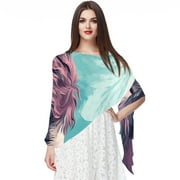 Yak Translucent Chiffon Yarn Silk Scarf - Light Breathable Material - 180*73 Size - Elegant and Stylish Accessory for Women
