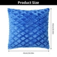 thumbnail image 3 of Rhombic Pattern Home Decor Plush Pillow Case Cushion Cover Throw Pillowcase Velvet Pillowslip BEIGE, 3 of 8
