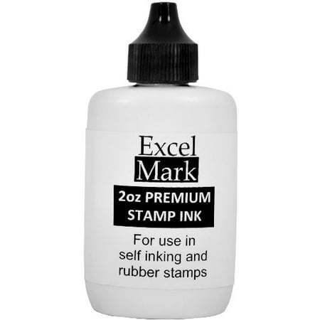 ExcelMark Premium Stamp Ink, 2 oz (Best Ink For Stamping)