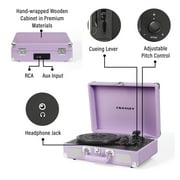 Crosley Cruiser Plus Vinyl Record Player مع مكبرات الصوت والبلوتوث اللاسلكي - أقراص صوتية