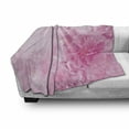 thumbnail image 3 of Pale Pink Soft Flannel Fleece Throw Blanket, Spring Flowers Close up View Florets Bouquet Beauty Wedding Shabby Form Print, Cozy Plush for Indoor and Outdoor Use, 50" x 60", Baby Pink, by Ambesonne, 3 of 6