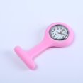 thumbnail image 1 of Enfermeras Rosa Gel Silicona Plástico Bolsillo Broche Fob Reloj Nuevo. Afortunado Sencillez, 1 of 1